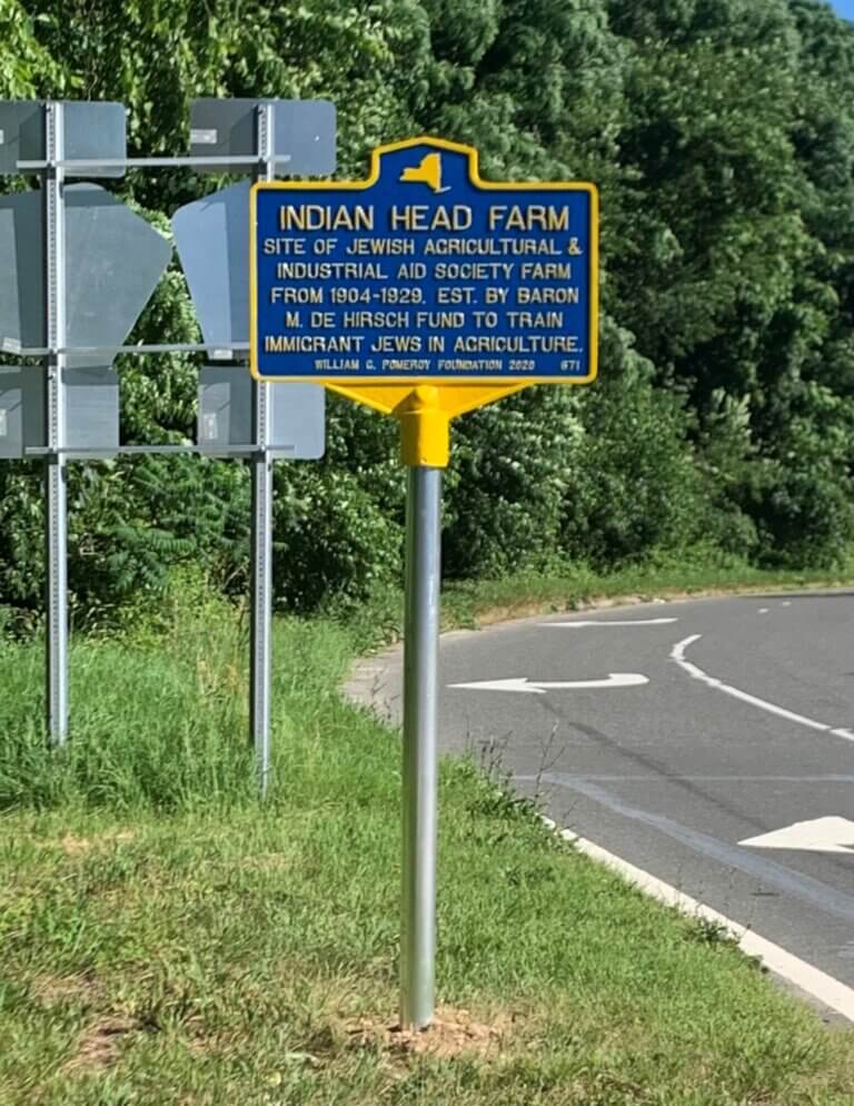 Indian Head Farm historical marker.