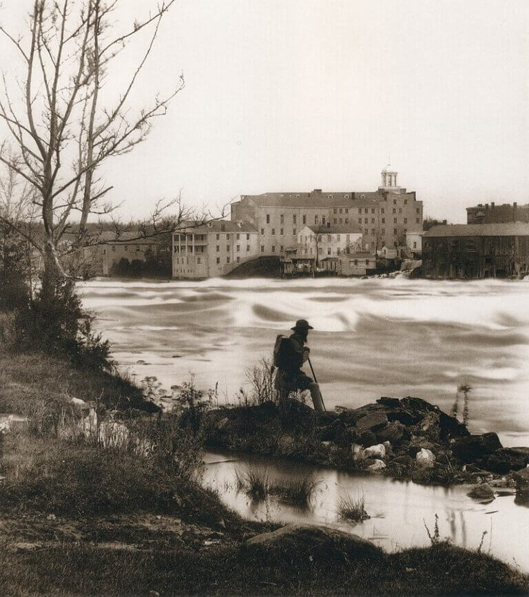 Cataract House, ca. 1859, viewed from Goat Island.