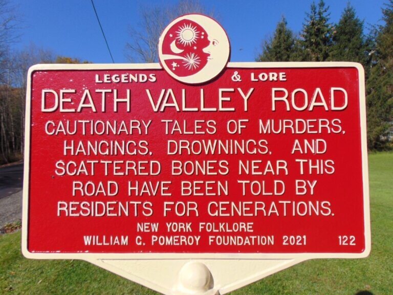 Legends & Lore marker for Death Valley Road.