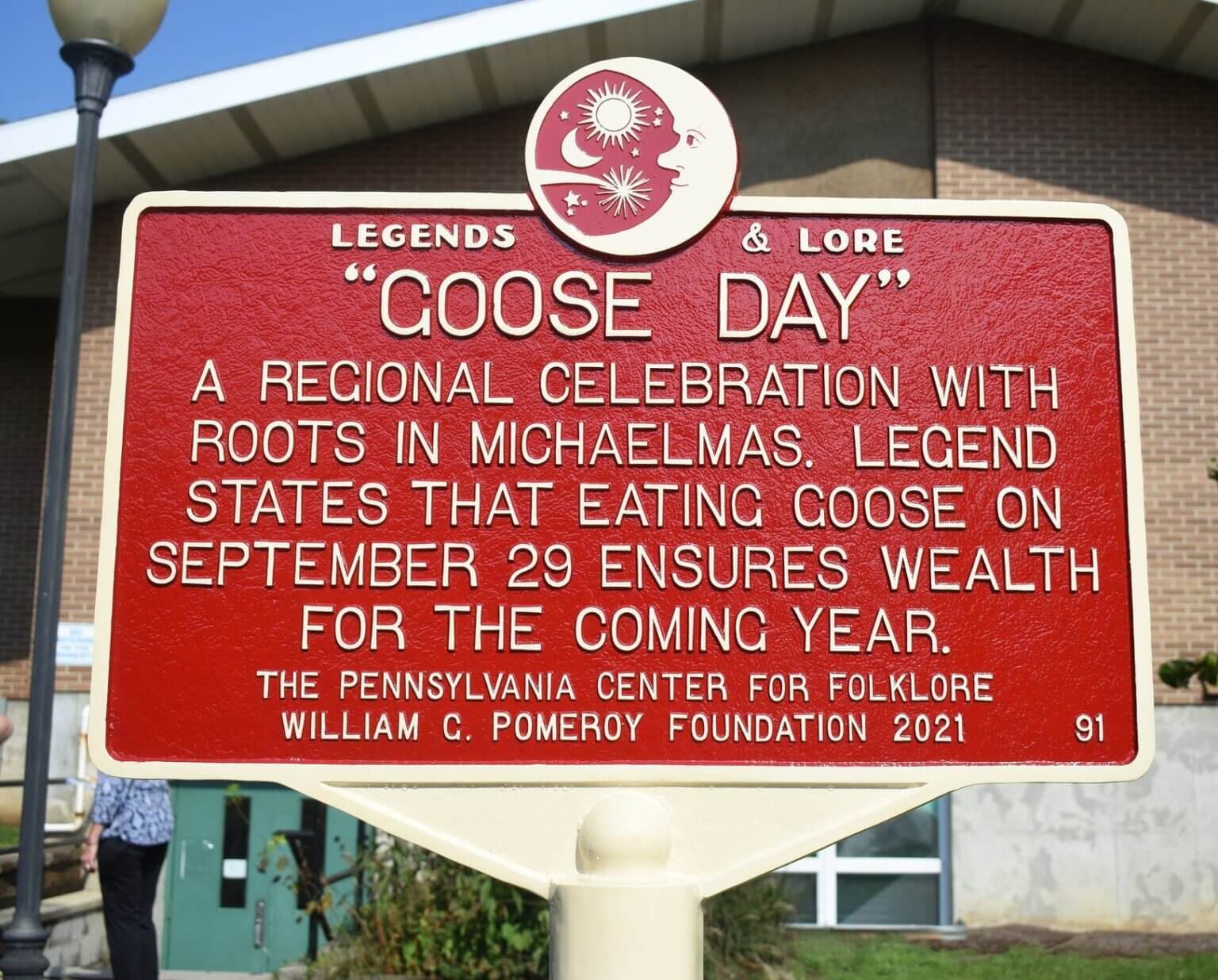 Celebrating Goose Day William G. Pomeroy Foundation