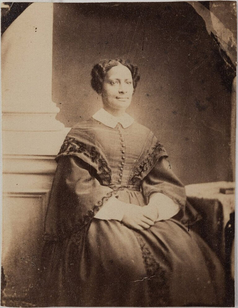 Portrait of Sarah Parker Remond, circa 1865.