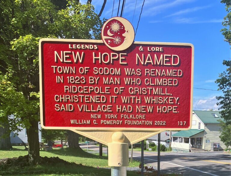 Legends & Lore marker for New Hope.