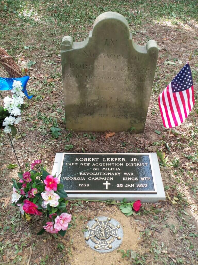 Grave of Capt. Robert Leeper.