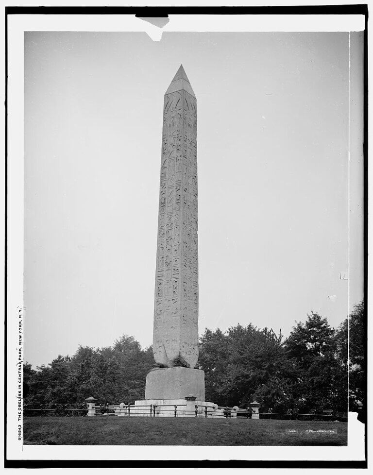 Cleopatra's Needle in Central Park.