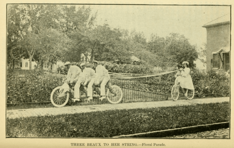 “Bicycle Paths and Roads,” Saratoga Illustrated: The Visitor’s Guide of Saratoga Springs, 1900, opposite page 113.