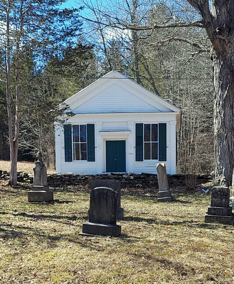 Bates Christian Church and cemetery.