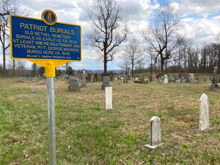 Patriot Burials marker, Old Bethel Cemetery, Indiana.