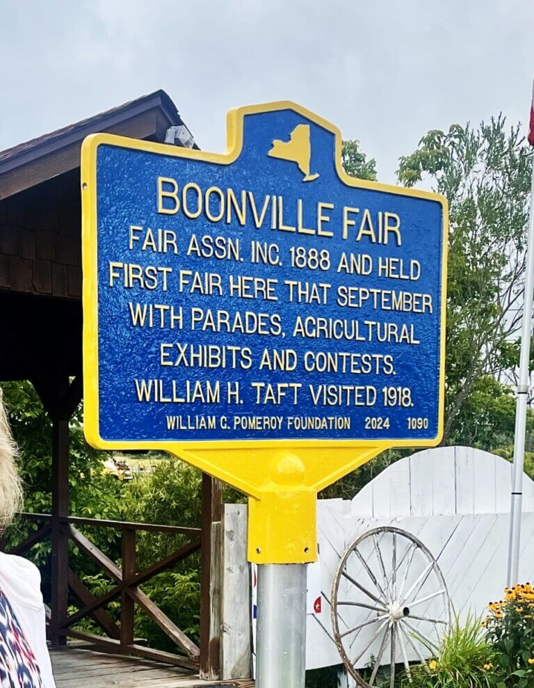 Boonville Fair historical marker, Oneida, County.