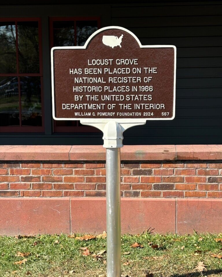 National Register marker for Locust Grove, Poughkeepsie, New York.