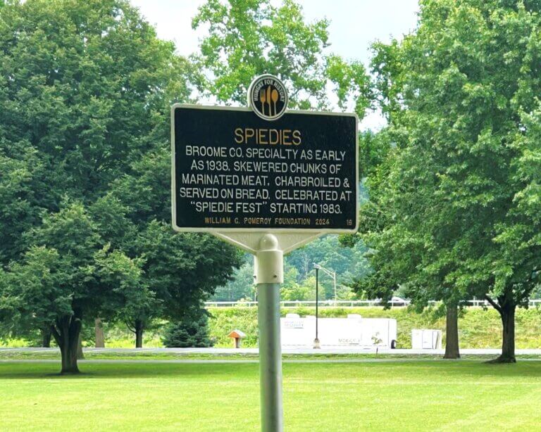 Hungry for History marker for spiedies.