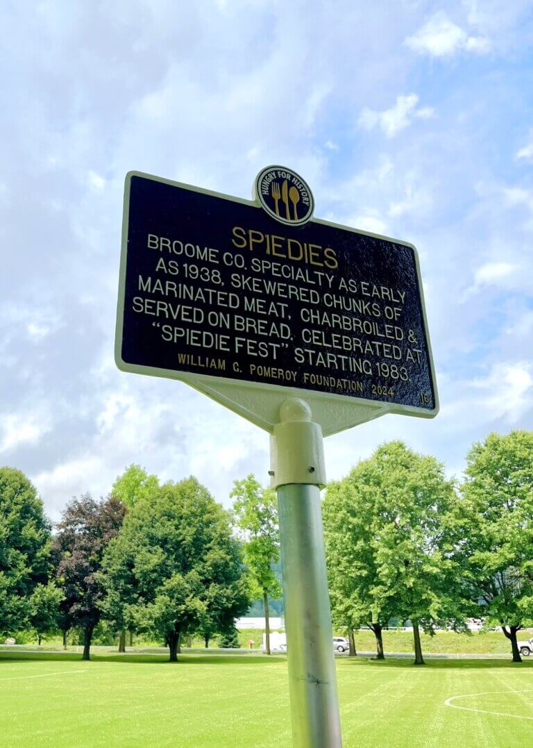 Hungry for History marker for spiedies.